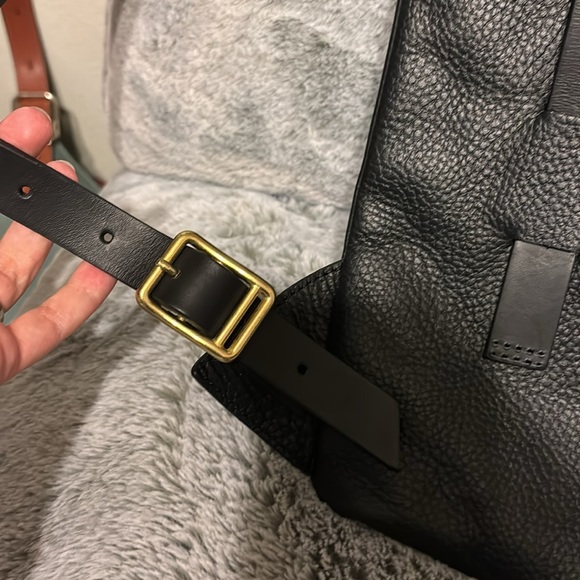 Miansai Slim Black Leather Backpack - Picture 6 of 13